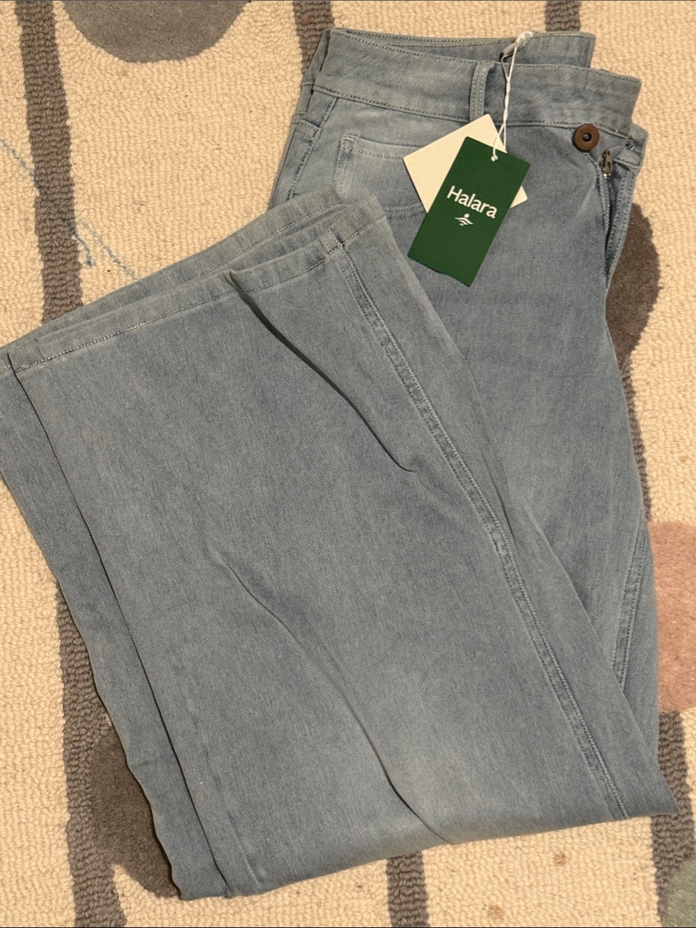 Halara asymmetric low rise baggy jeans
